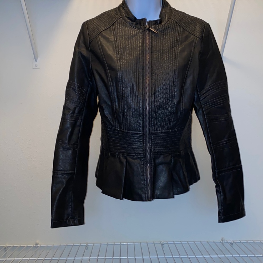 Faux leather jacket
